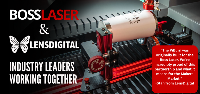 Announcing a new partnership between Boss Laser and LensDigital!