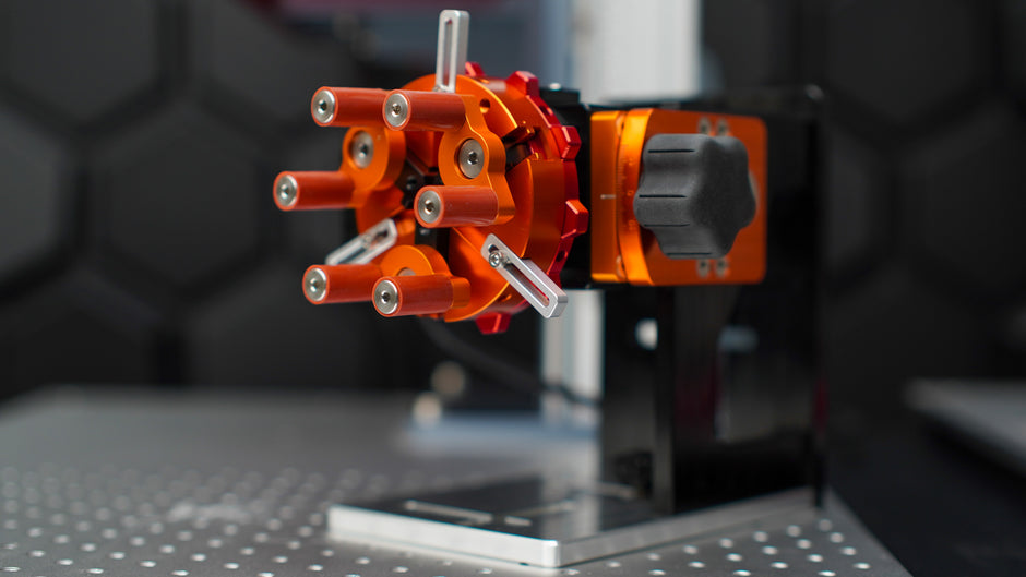 PiBurn Galvo Grip: A Chuck Rotary for Fiber and UV Lasers