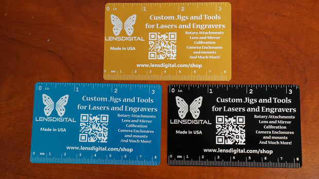Business Card With Rulers Digital Template - Lensdigital