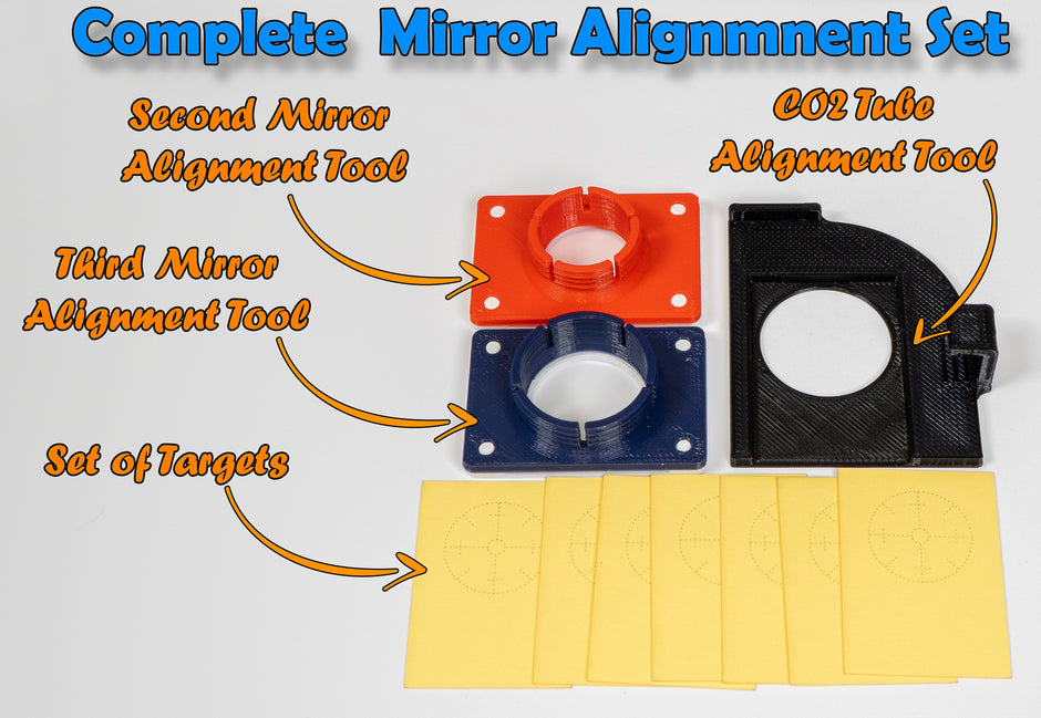 Complete Boss Laser Mirrors Alignment Tool Digital Download (STL Files)