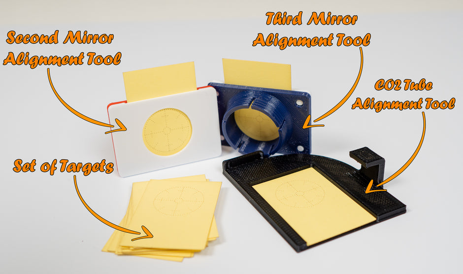 Complete Boss Laser Mirrors Alignment Tool Digital Download (STL Files)