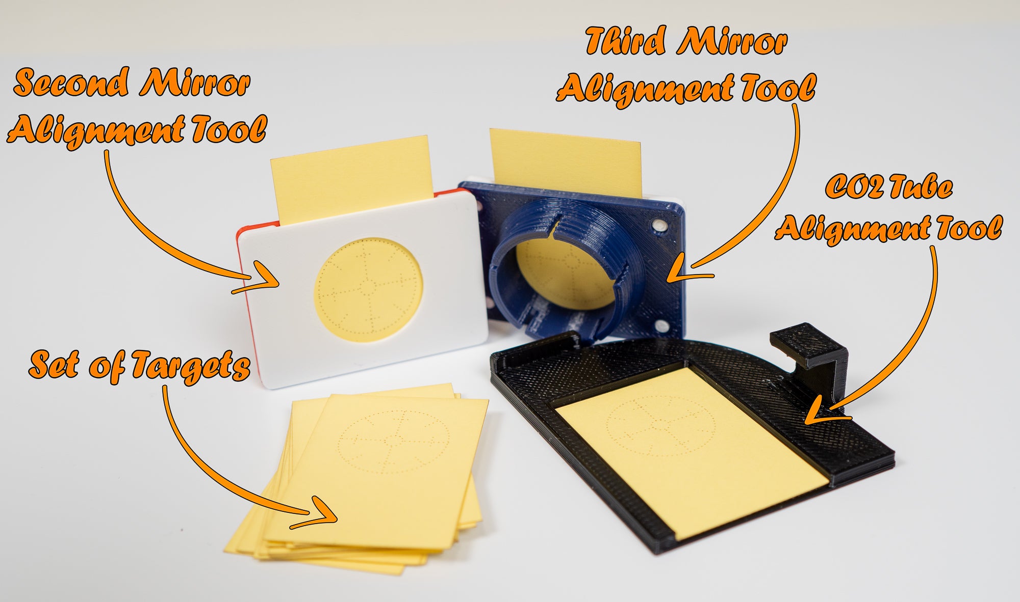 Complete Boss Laser Mirrors Alignment Tool Digital Download (STL Files)