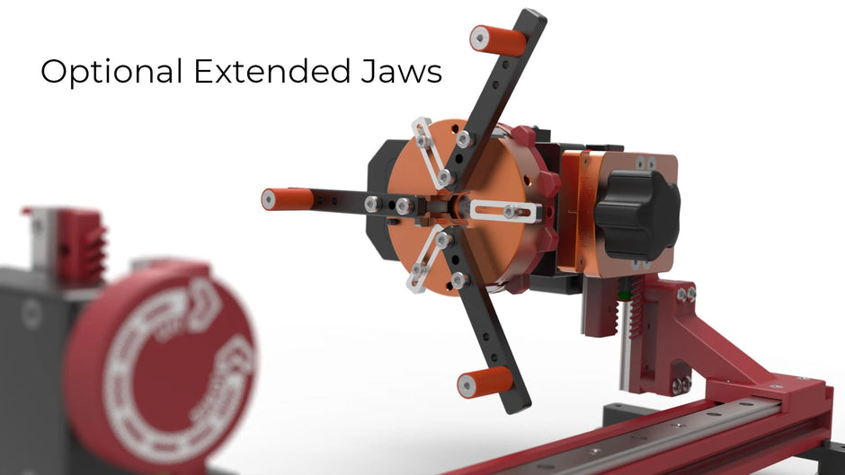 PiBurn Grip 2 - World's Best Chuck Laser Rotary for your Laser Engraver